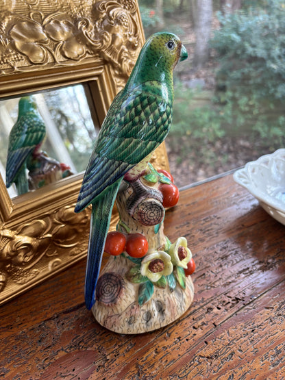 Andrea by Sadek parrot with flowers!