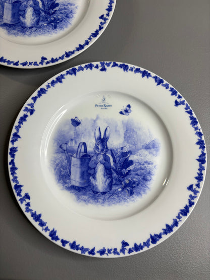 Peter Rabbit Blue and white dinner plate! Two available; sold separately!