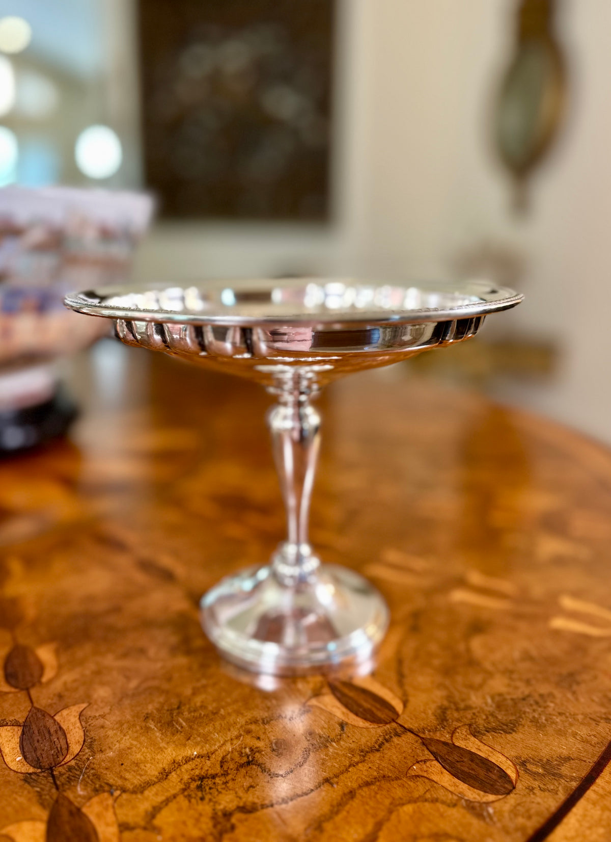 Vintage Revere Silversmiths Sterling Silver Weighted Pedestal Compote Tazza | No. 585
