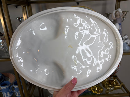 Stunning Italian Fish Tureen with raised fish and lemons and basket design!