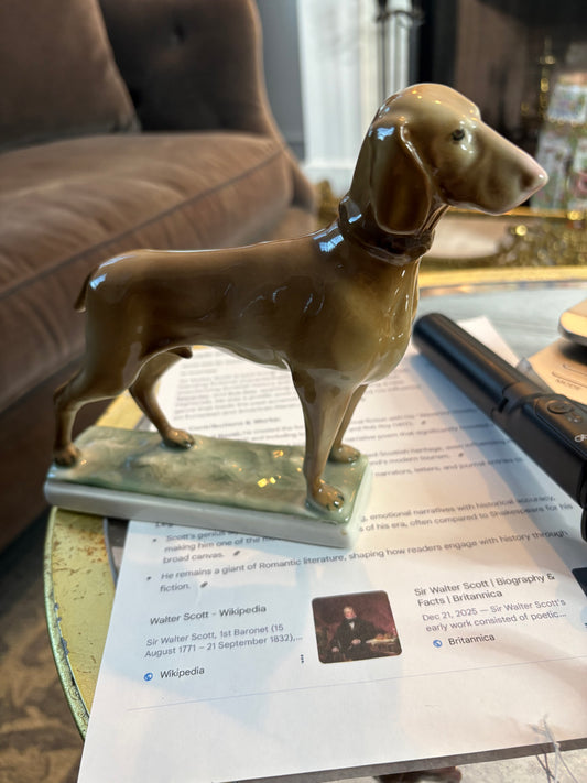 Live 2/1 Reserved Nicole Hungarian Porcelain Vizsla