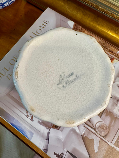 19th Century Antique Lebeau Porcelain Pitcher, Made in France, 7"