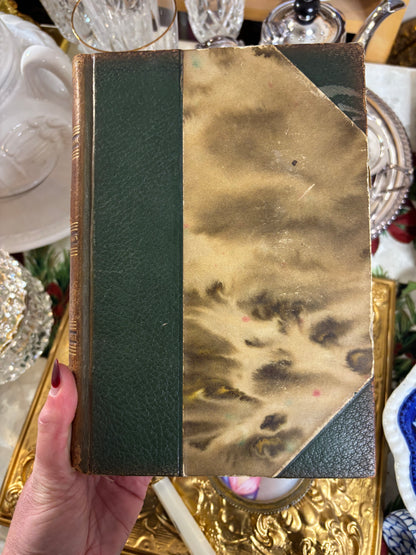 Stunning antique leather-bound volumes of the works of Honoré de Balzac, specifically Volume XXII, Cousin Pons, and Volume XXIX, The Chouans!