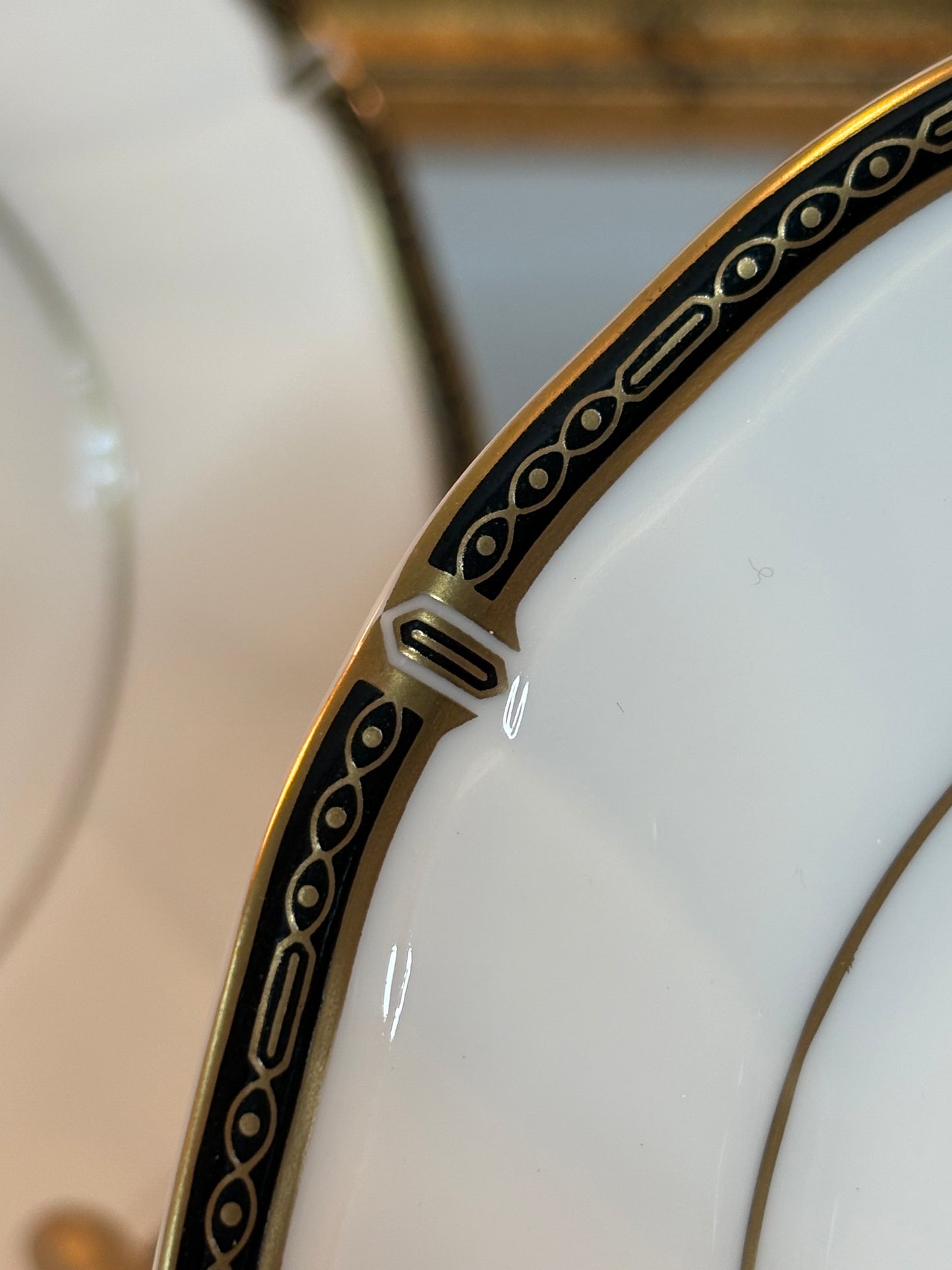 Elegant Set of Wedgwood “Windsor Black” China