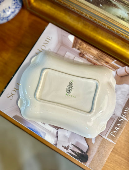 Vintage Royal Doulton Hand Painted Porcelain Tray Dish, Made in England, 9"