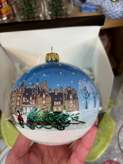 Biltmore House arrival of the tree Christmas ornament!