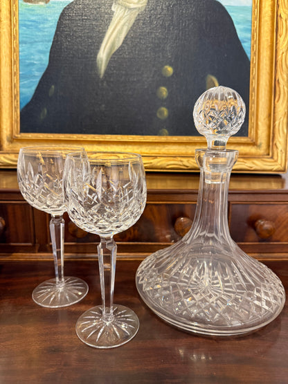 Vintage Crystal Ships Decanter