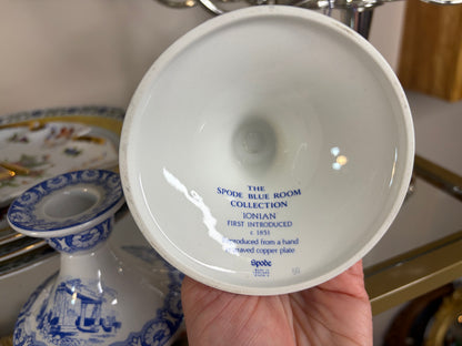 Spode Blue Room candleholders pair!