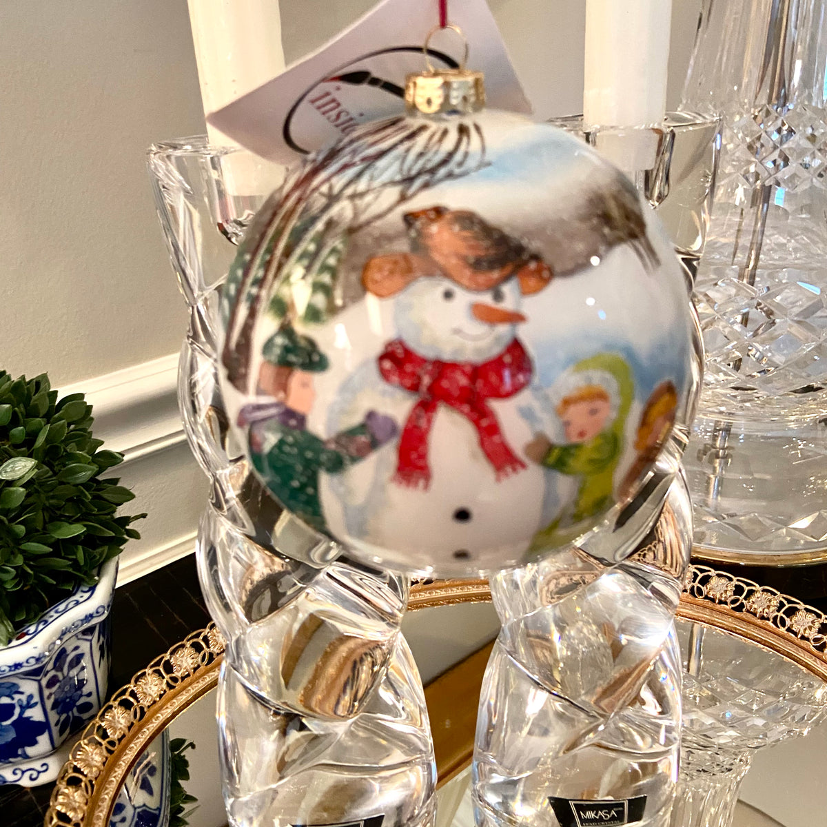 Vintage designer  santa clause christmas ornament