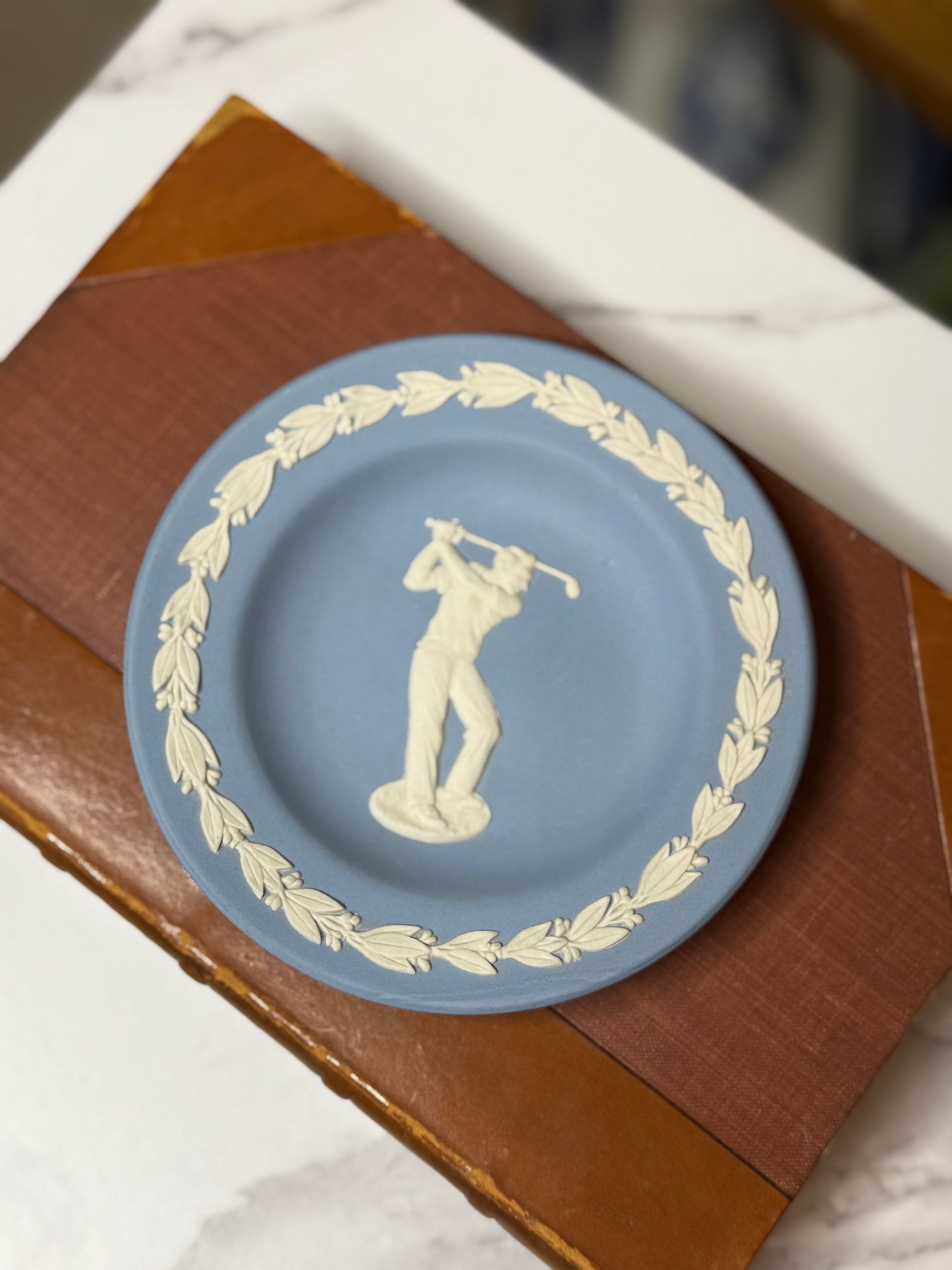 RESERVED - JASPER 4.5" PIN DISH: HIS & HER GOLFER