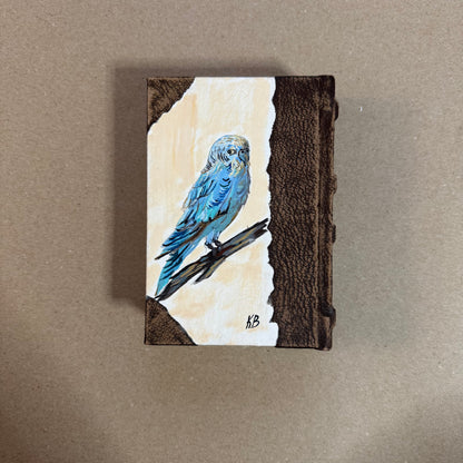 Handmade small 4x6 handpainted journal 200 pages