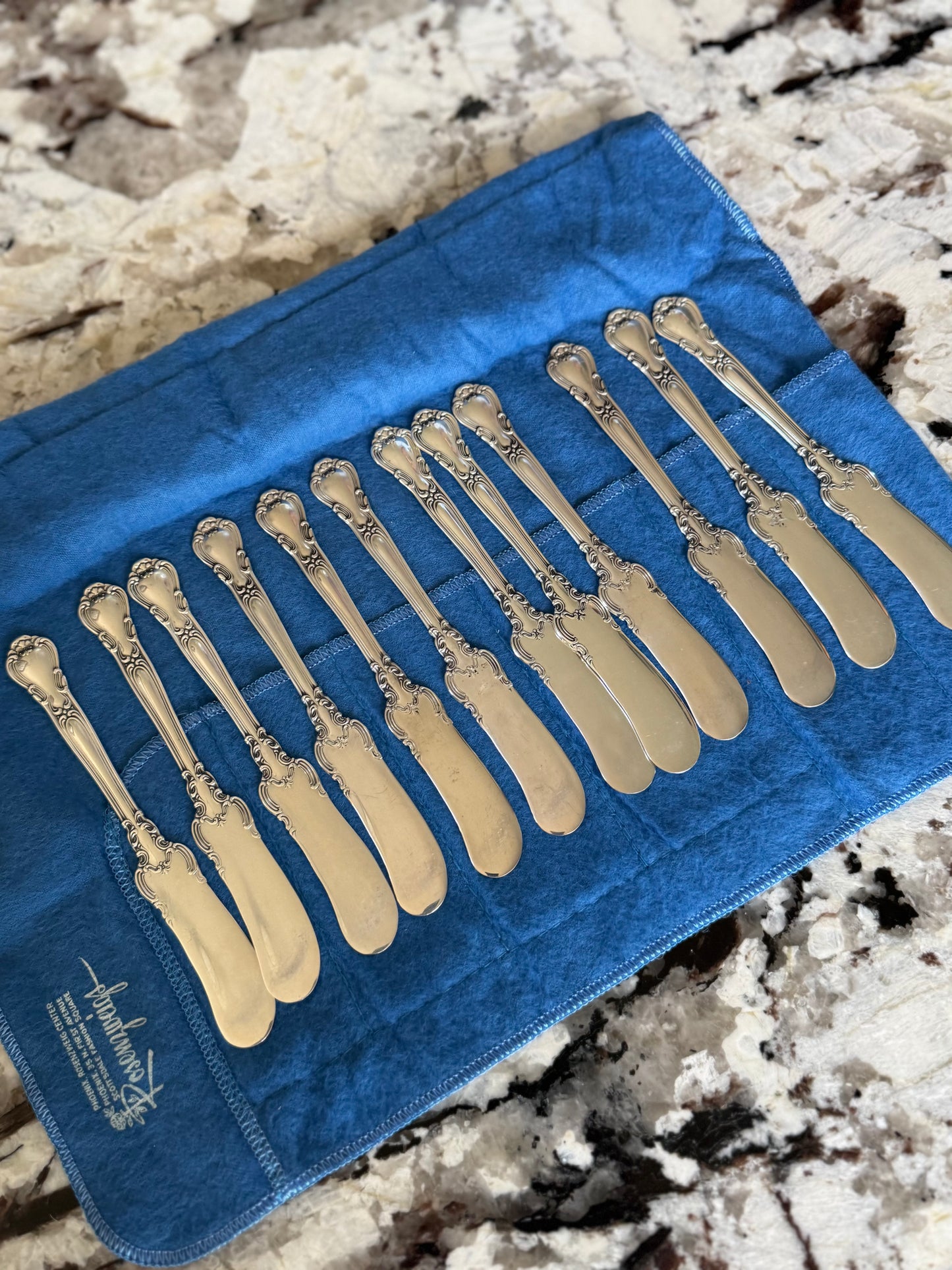 Gorham Unmonogrammed Chantilly Sterling Silver 75-Piece Flatware Set W/ Storage Box