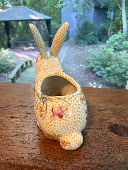 Reserved! Mackenzie-Childs rabbit planter!