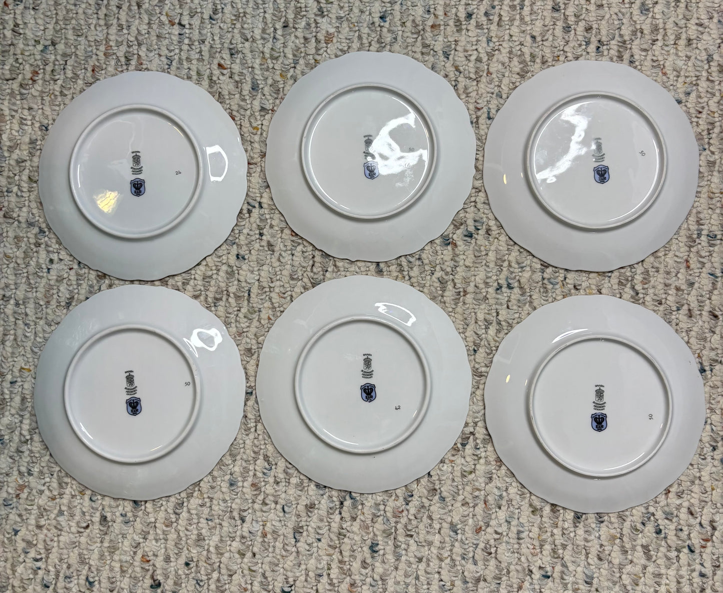 Beautiful Bavaria Fruit Plates set of 6!