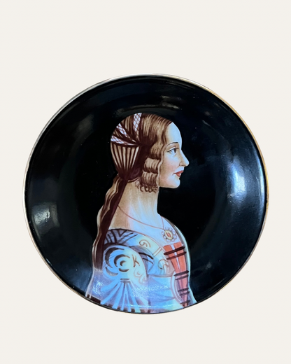 Set of Eight Richard Ginori Hand-Painted Italian Portrait Mini Plates | Historical Figures