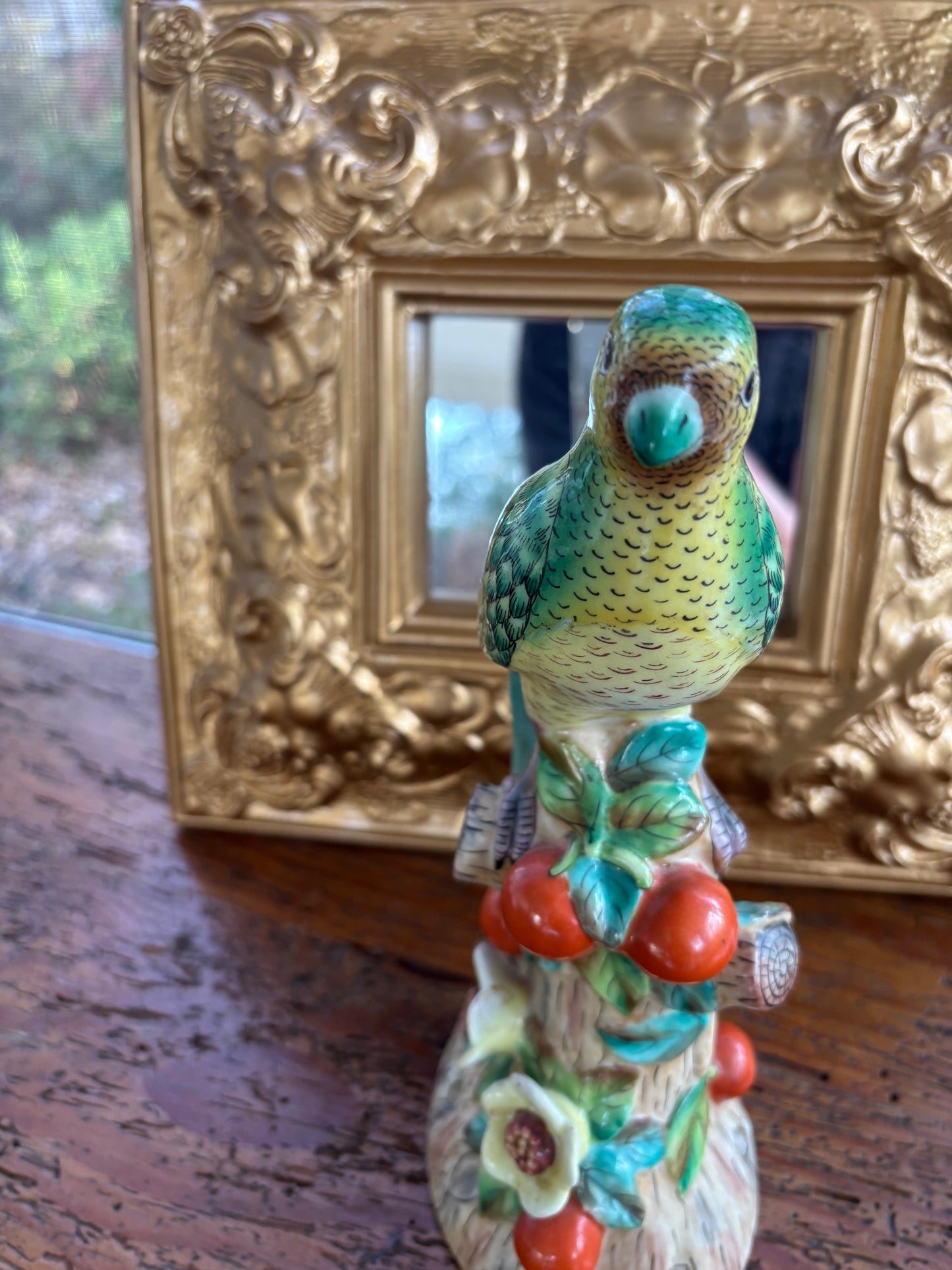 Andrea by Sadek parrot with flowers!