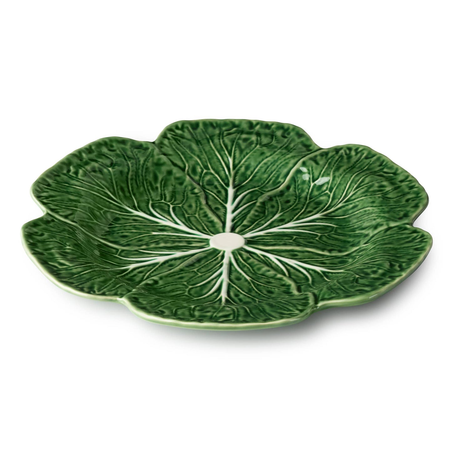 Green Cabbage Ceramic Charger Plate | 13”D