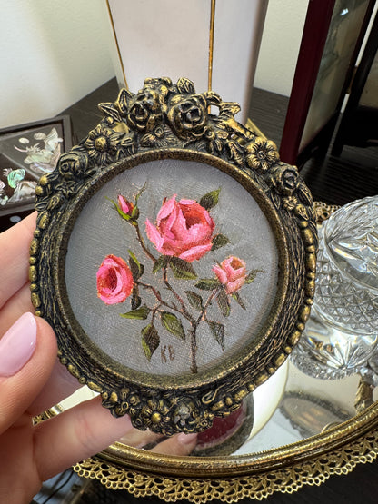 Pink miniature roses