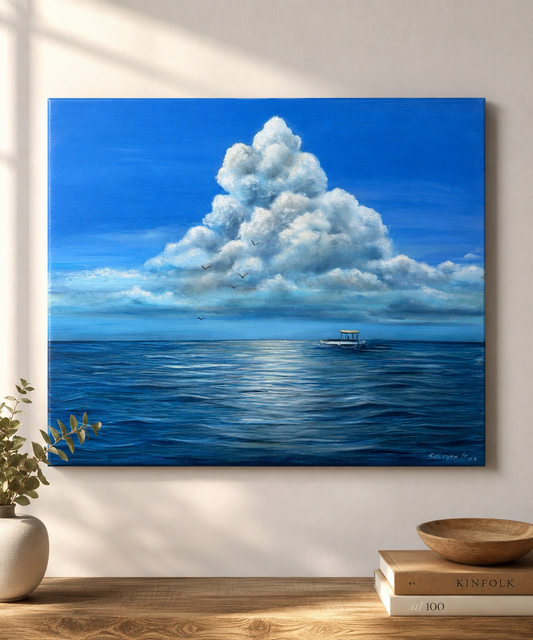 Sea lover original seascape painting 20x24”