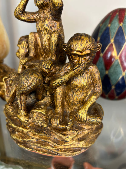 Sweetest Four Wise Monkeys bookend!