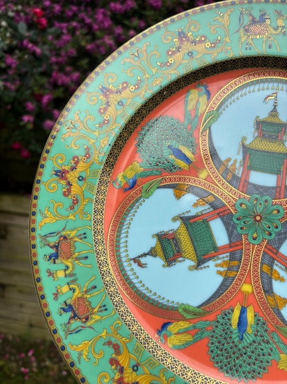 Stunning Versace Rosenthal Marco de Polo 12” charger or platter!