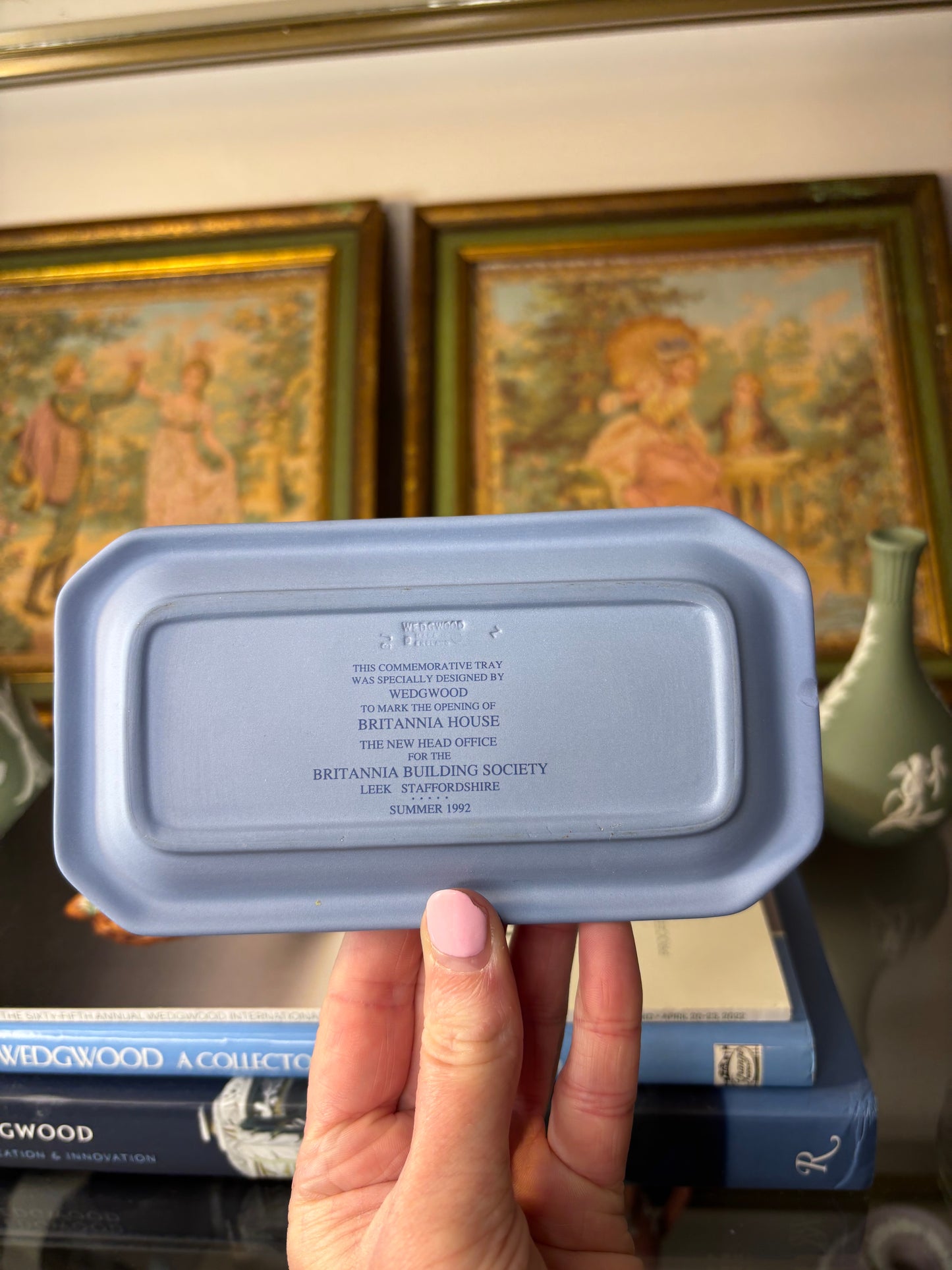 Wedgwood Jasperware trinket tray Brittania House!