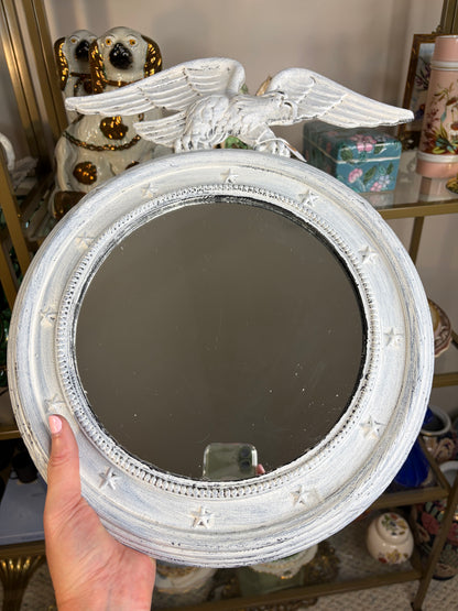 Beautiful cast metal painted federal Eagle mirror!
