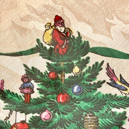NEW & Vintage Spode Christmas Tree 70 in round table cloth