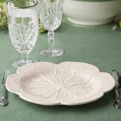 White Cabbage Dinner Plate, 11"D