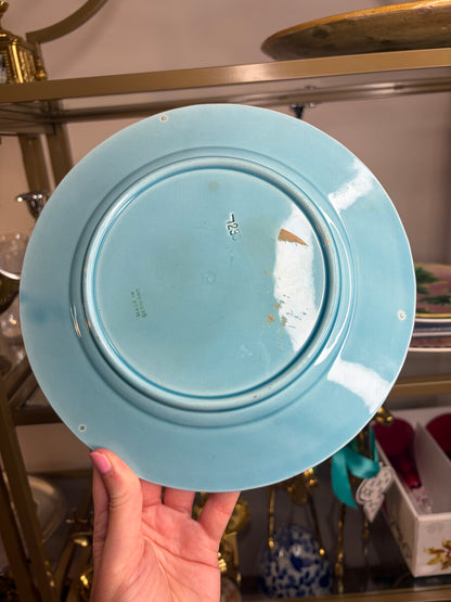Antique majolica bird plate!
