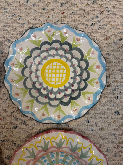 Mackenzie-Childs King Ferry fluted salad plate!