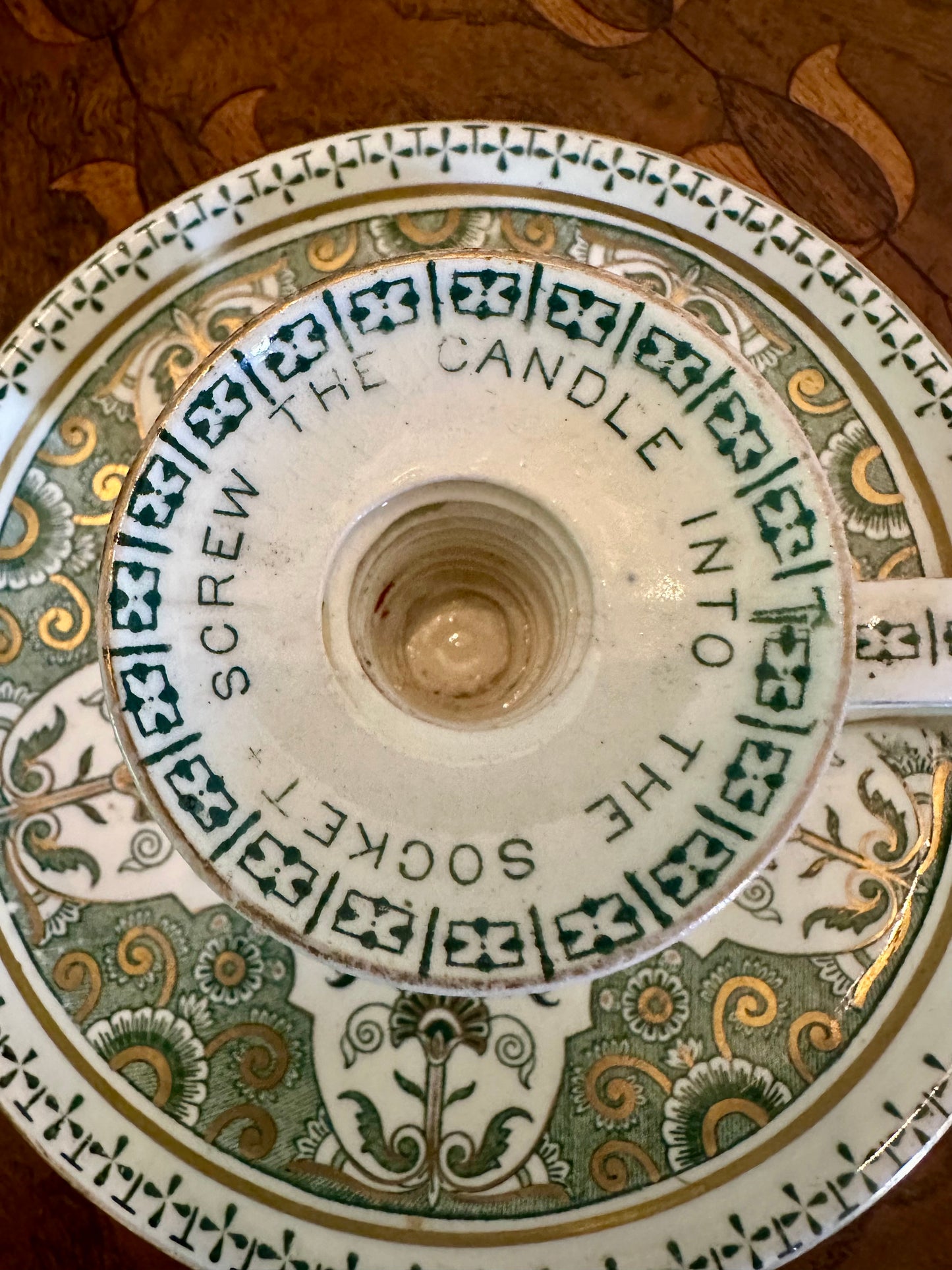 Antique Wedgwood Aesthetic Movement Chamberstick, c.1886