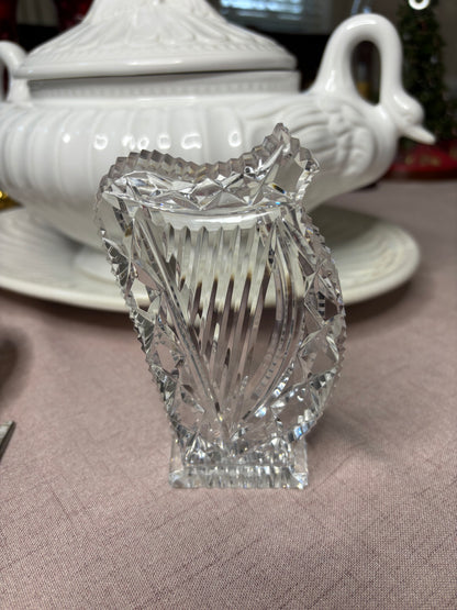 Sparkling Waterford Crystal harp paperweight!
