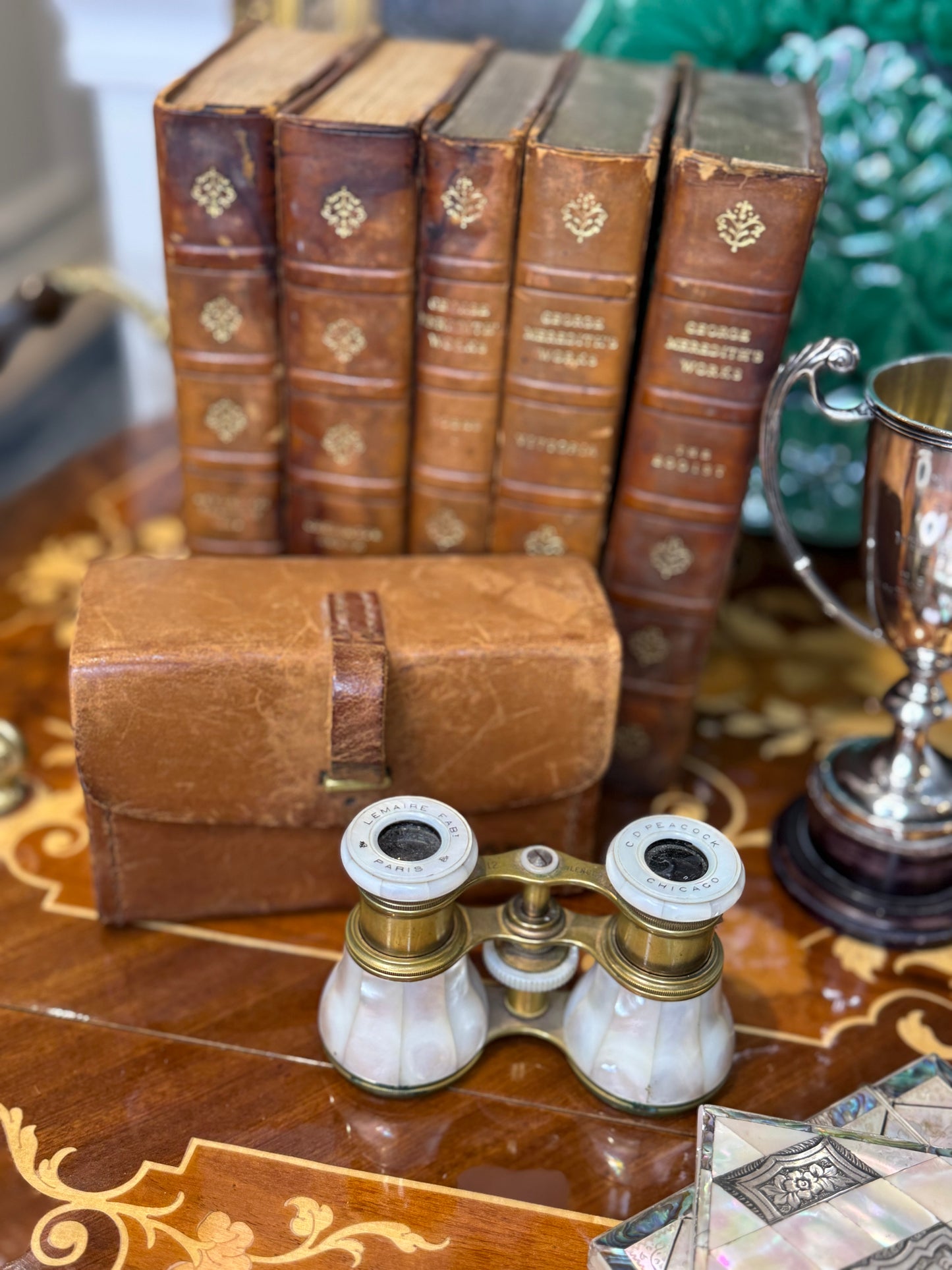 Antique French Mother-of-Pearl Opera Glasses | Lemaire Paris for C.D. Peacock Chicago