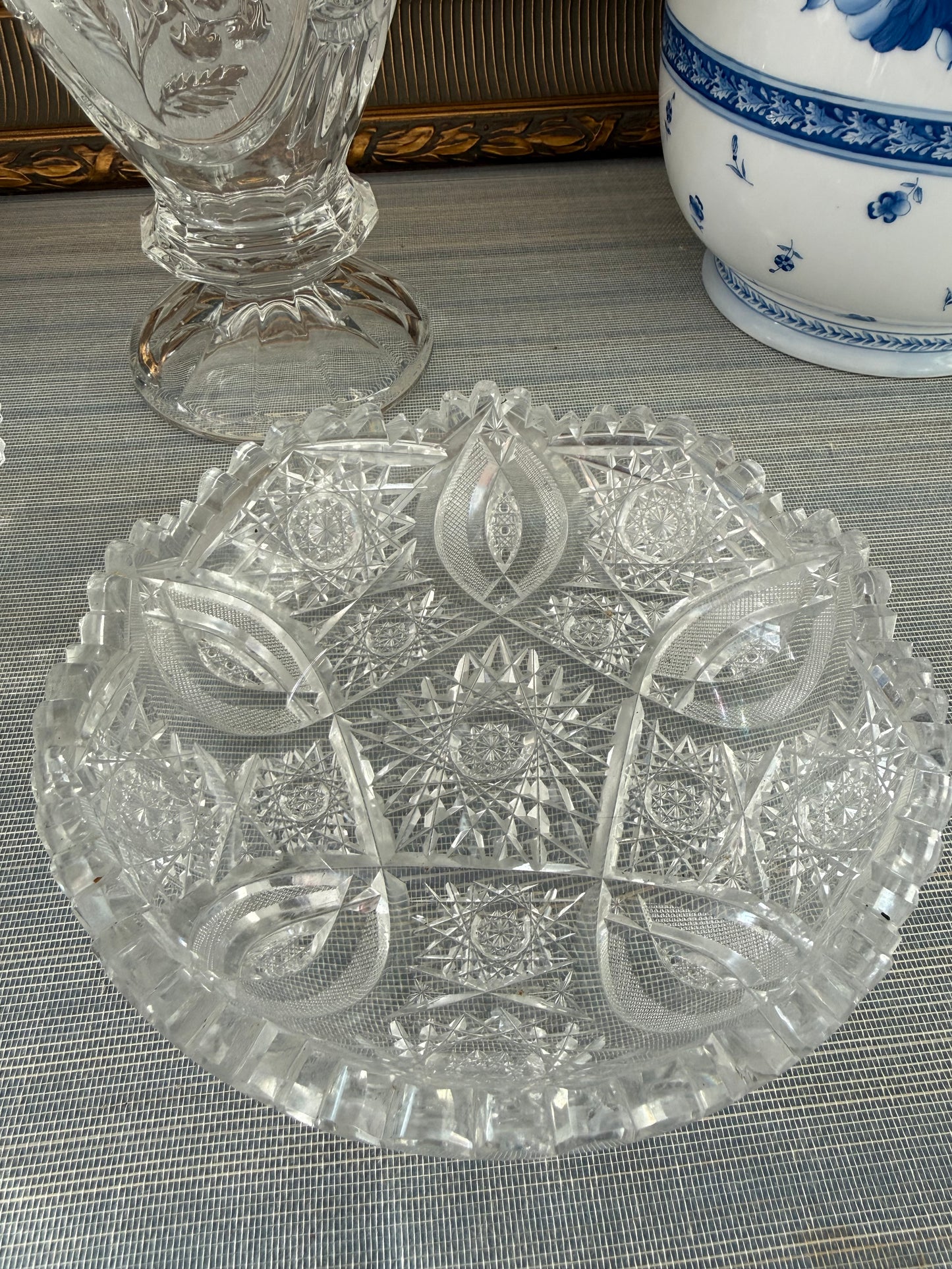 Vintage 7” Crystal Serving Dish