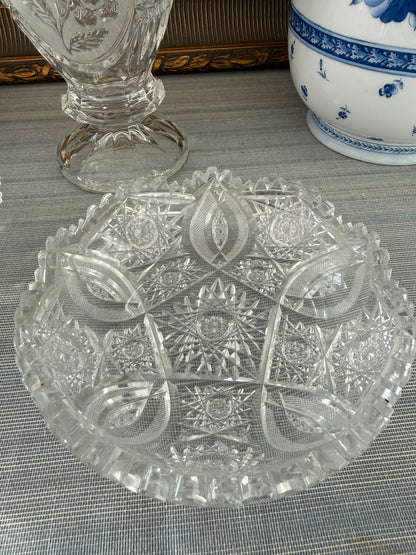 Vintage 7” Crystal Serving Dish