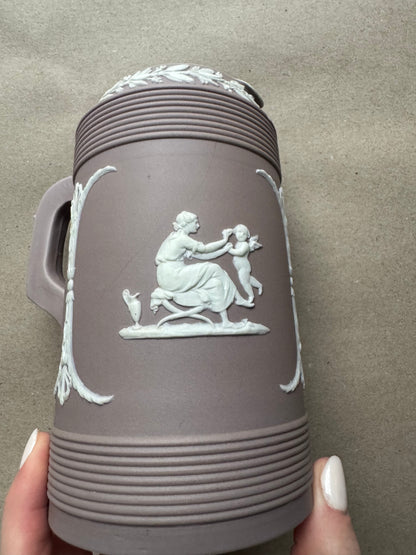 Lilac Wedgewood large pitcher 7” tall