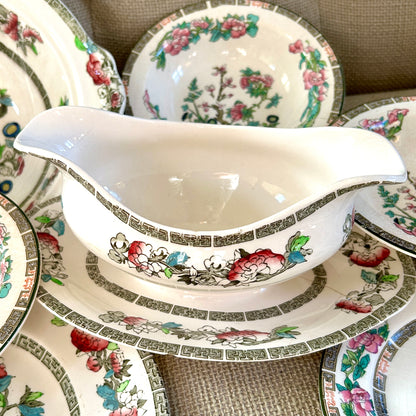 Antique Maddox and Johnson Brothers of England Indian Tree 12 piece set bundle