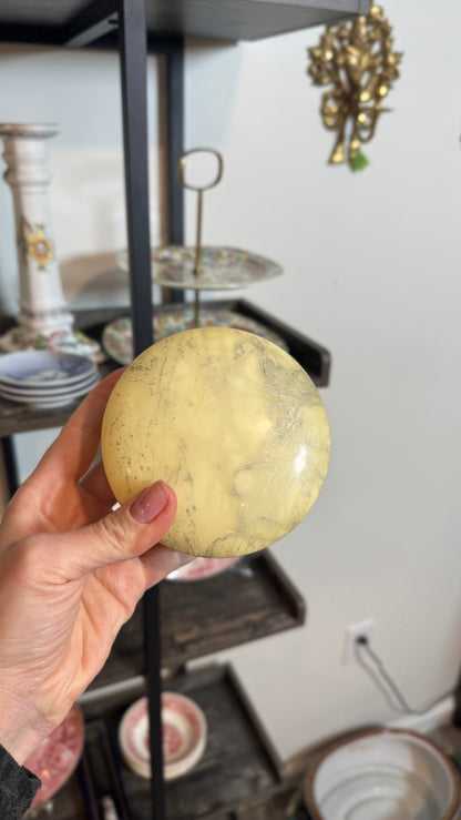 Alabaster trinket dish