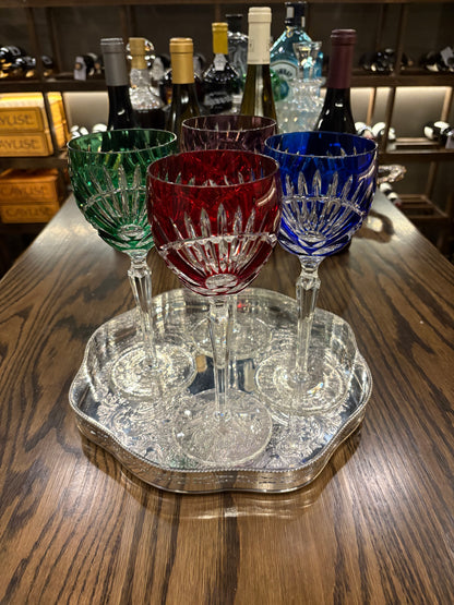 Set (4) Cut to clear Crystal Glasses