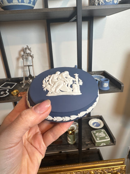 Wedgwood dark blue trinket box