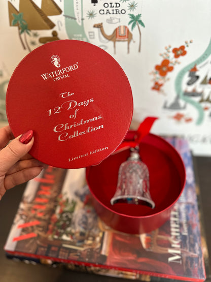 12 Days of Christmas Bell Ornament by Waterford in Orignal Box, Made in Ireland