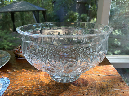 Stunning Waterford crystal Killarney centerpiece footed bowl!