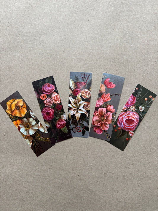 Set of bookmarks with original art 5 pieces