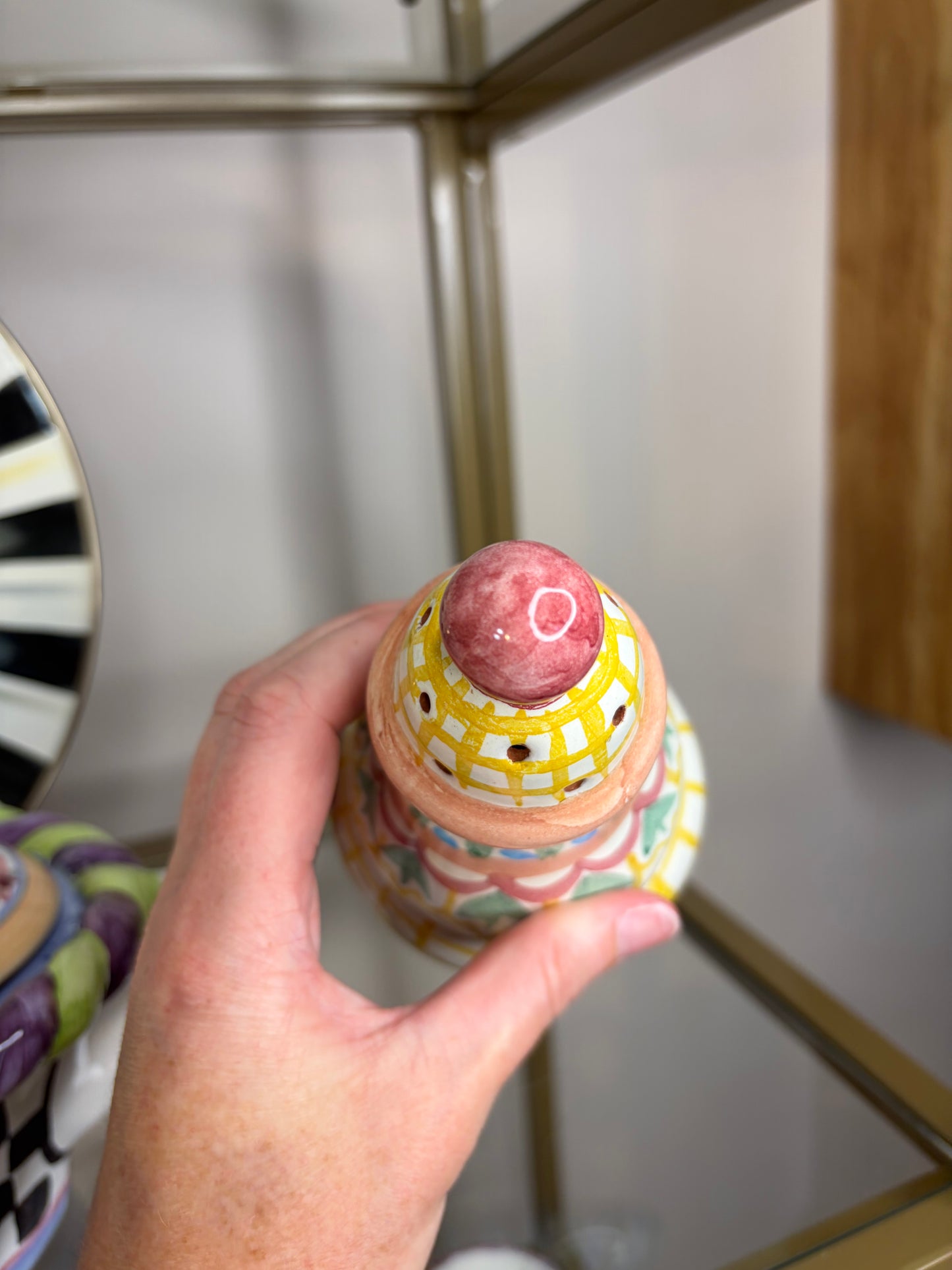 Mackenzie-Childs sugar shaker!