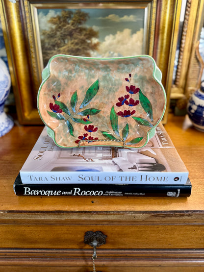 Vintage Royal Doulton Hand Painted Porcelain Tray Dish, Made in England, 9"