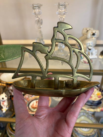 Sweetest brass sailing ship!