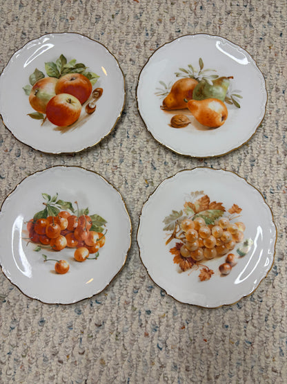 Beautiful Bavaria Fruit Plates set of 6!