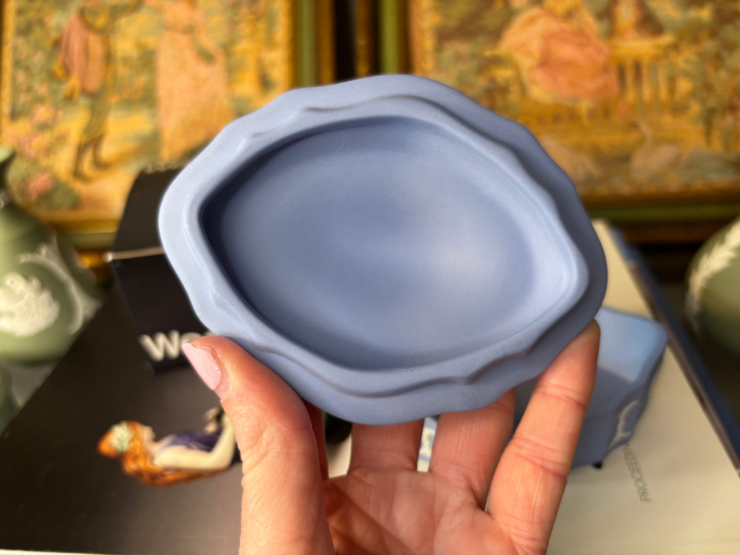 Wedgwood Jasperware trinket box with original box!