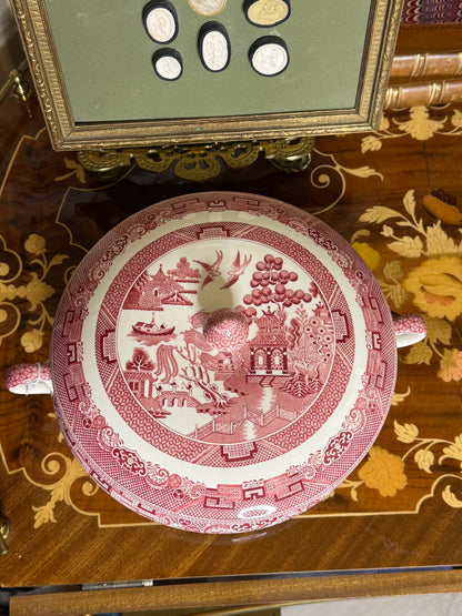 RESERVED - THERESA - RED WILLOW COVERED VEGETABLE DISH